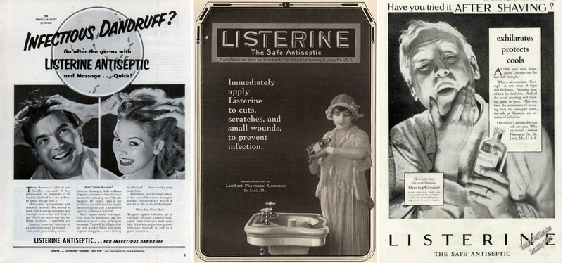 Illustration for article titled De limpiasuelos a remedio contra la gonorrea y la caspa: la tumultuosa historia del antiséptico bucal Listerine